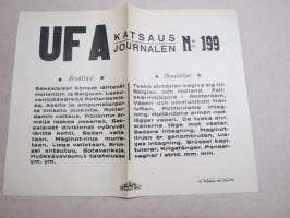 UFA-katsaus nr 199 - Sota-aikainen uutiskatsaus