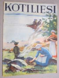 Kotiliesi 1933 nr 18, kansikuva Rudolf Koivu, Ompeluseurat kokoontuvat, Juhlapöydän kukista, Elämäni onnnellisin hetki, Sigrid Boo - Tällaisinakin aikoina..., ym.