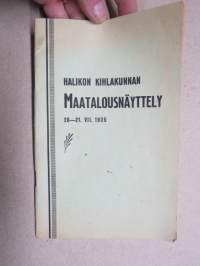 Halikon kihlakunnan maatalousnäyttely Salossa 20-21.7.1935 - kutsu maatalousnäyttelyyn