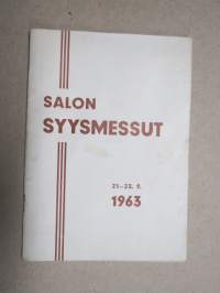 Salon Syysmessut 1963 -käsiohjelma