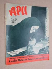 Apu 1958 nr 45, Kaldean tähtien alla, Kaupungin valot, 60 vuotta vauhdin hurmaa, Sinä olet poikani Juho!, Arsenikkia, Kymmenen vuotta mustalaisena, ym.