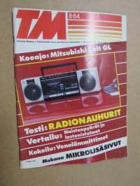 Tekniikan Maailma 1984 nr 8,Mariner vie varmasti vesille ja tuo myös takaisin, Citroen BX on hyväksi havaittu, Autoharrastajille löytyy aina tekemistä,  ym.