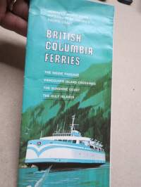 British Columbia Ferries - The Inside Passage /  Vancouver Island / The Sunshine Coast / The Gulf Islands -esite / brochure