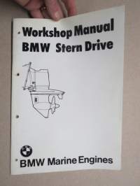 BMW Stern Drive - Workshop Manual -perävetolaite, korjaamokirja, englanninkielinen