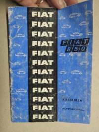 Fiat 850 -käyttöohjekirja