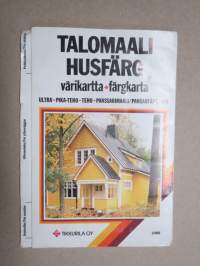 Tikkurila Oy 1988 talomaali - husfärg Ultra - Pika-Teho, Teho, Panssarimaali - Pansarfärg, Yki värikartta - färgkarta -colour chart