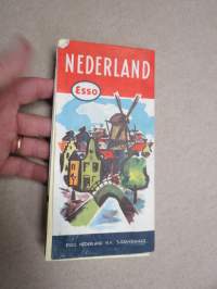 Esso Nederland -tiekartta / road map