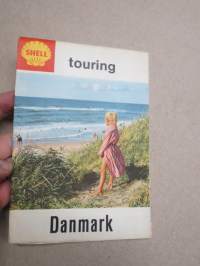 Shell Danmark 196? -tiekartta / road map