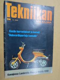 Tekniikan Maailma 1969 nr 12,  Kesän harrastukset ja kurssit, Mikä on mitäkin kaitafilmi-kamerassa, Urheilullisuutta ja linjakkuutta pienellä rahalla, ym.