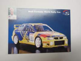 Seat Cordoba World Rally Car / Harri Rovanperä -mainospostikortti / advertising post card