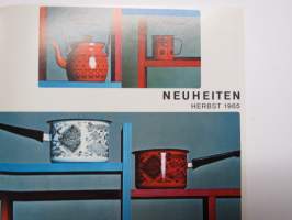 Keramik und glas aus Finnland 1965 nr 2 - Neuheiten herbst 1965 - Keramiikka ja lasi -lehden saksankielinen numero, jossa runsas kuvitus Arabia / Nuutajärvi /