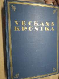 Veckans Krönika - Illustrerad Veckoskrift 1921 -inbunden årgång / sidottu vuosikerta / annual volume