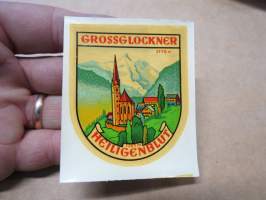 Grossglockner (Austria - Österreich - Itävalta) -decal / vesisiirtokuva 1960-luvulta