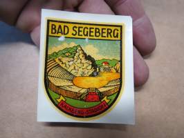 Bad Segeberg (Germany - Saksa) -decal / vesisiirtokuva 1960-luvulta