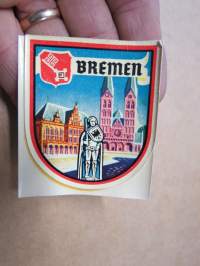 Bremen (Germany - Saksa) -decal / vesisiirtokuva 1960-luvulta
