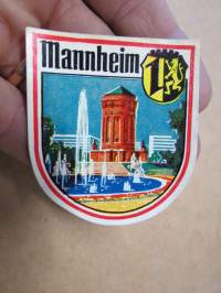 Mannheim (Germany - Saksa) -decal / vesisiirtokuva 1960-luvulta