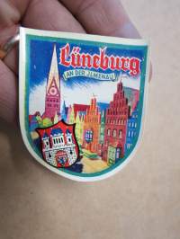 Lüneburg am der Ilmenau (Germany - Saksa) -decal / vesisiirtokuva 1960-luvulta