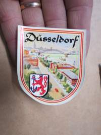 Düsseldorf (Germany - Saksa) -decal / vesisiirtokuva 1960-luvulta