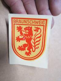 Braunschweig (Germany - Saksa) -decal / vesisiirtokuva 1960-luvulta