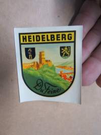 Heidelberg (Germany - Saksa) -decal / vesisiirtokuva 1960-luvulta