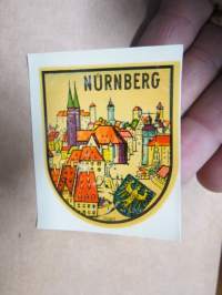 Nürnberg (Germany - Saksa) -decal / vesisiirtokuva 1960-luvulta