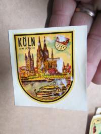 Köln (Germany - Saksa) -decal / vesisiirtokuva 1960-luvulta