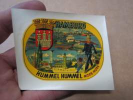 Hamburg (Germany - Saksa) -decal / vesisiirtokuva 1960-luvulta