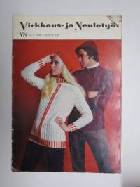 Virkkaus- ja neuletyöt 1968 nr 4 -handicrafts magazine