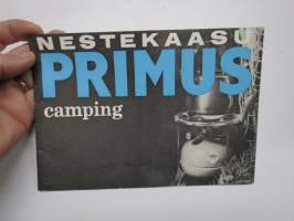 Primus nestekaasu camping -pullot, keittimet, lyhdyt, kämmityslaitteet -myyntiesite / sales brochure in finnish.