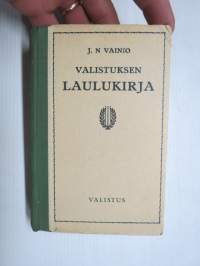 Valistuksen laulukirja, nuottipainos, sisältää nuottioppi-osuuden alussa, kaikki laulujen nimet näkyvät kuvissa -song book for schools, with introduction to music