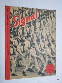 Signal 1944 no 4; Combattants de demain, Hommes contre masses, Scénes de la vie allemande, La croix de Bourgogne...  -german proganda magazine in french