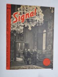 Signal 1940 no 16; Le grand meeting de Florence, Un jour octobere en France (Hitler), Les hommes ali fasciste -german proganda magazine in french