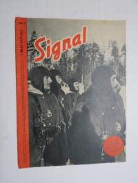 Signal 1943 no 5; Spanier für Europa - Blaue Division - Generalleutnant Munoz Grande, Gegesstoss Die Bolshewisten griffen an... -german propaganda magazine in german