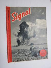 Signal 1942 nr 17; Tysk artilleri 1942, Generalfeltmarskal Erwin Rommel, Saadan begyndte den anden Sommer, Berlin gaar i Vandet -german propaganda magazine in danish