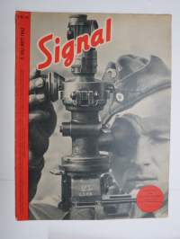 Signal 1942 nr 14; 3 Tage  - Vernichtungskampf, wie ihn die Finnen führen, Platz frei - Kanonen kommen, Marathon 1942 -german propaganda magazine in german