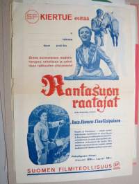 Rantasuon raatajat (Urho Karhumäki), pääosissa Ansa Ikonen, Eino Kaipainen -elokuvajuliste / movie poster