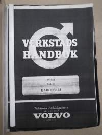 Volvo PV 544 Verkstadshandbok avd. 11 Karosseri -korjaamokirjasarjan osa - Kori -ruotsinkielinen, KOPIO