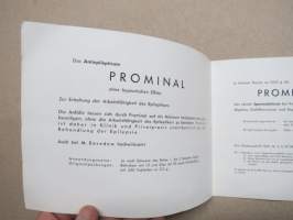 Prominal - Prominaletten / Phanodorm - Phanodorm-Calcium / Bayer Leverkusen - Oy Igefa-Fennica Ab -lääkemainoskortti, 1940-luku