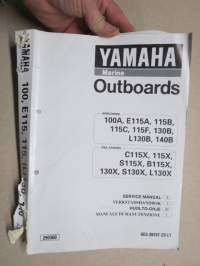 Yamaha 100A E115A 115B 115C 115F 130B L130B 140B Outboard Service Manual / Verkstadshandbok / Huolto-ohjekirja (korjaamokirja) / Manuale di manutenzione