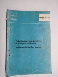 Volvo Kuorma-autot Huoltokäsikirja sarja 86-88 Paineilmajarrujen toiminnan tarkastus ja tiiviyden tarkastus, Paineilmalaitteiden koetus -korjaamokirjasarjan osa