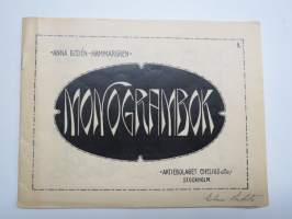 Monogrambok -kirjainten koristeompelumalleja