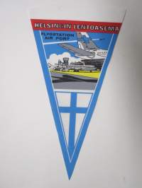 Helsinki - Helsingfors - Lentokenttä - Flygstation - Airport -matkailuviiri / souvenier pennant