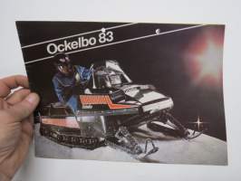 Ockelbo moottorikelkka 1983 mallisto -myyntiesite / snow scooter brochure