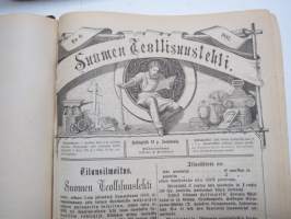 Suomen Teollisuuslehti vuosikerta 1883-1884 (ensimmäiset ilmestyneet vuodet) -aikalaissidos