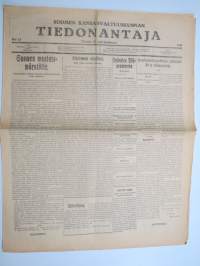 Suomen Kansanvaltuuskunnan Tiedonantoja nr 22, ilmestynyt 26.2.1918 -vallankumouslehti / revolution newspaper