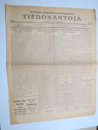 Suomen Kansanvaltuuskunnan Tiedonantoja nr 19, ilmestynyt 22.2.1918 -vallankumouslehti / revolution newspaper