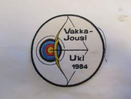 Vakkajousi Uki 1984 -kangasmerkki / badge