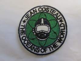 Jean Costeau the oceans of the world -kangasmerkki / badge