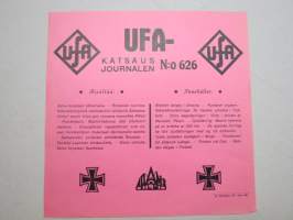 UFA-katsaus / journalen nr 626, saksalaisen sota-aikaisen propagandakatsauksen aiheet -elokuvajuliste / movie poster