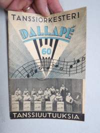 Dallapé Tanssiorkesteri - Valikoima lauluja tanssiuutuuksiin vihko nr 60